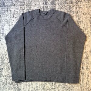 100% Cashmere - James Perse Charcoal Crewneck Sweater
